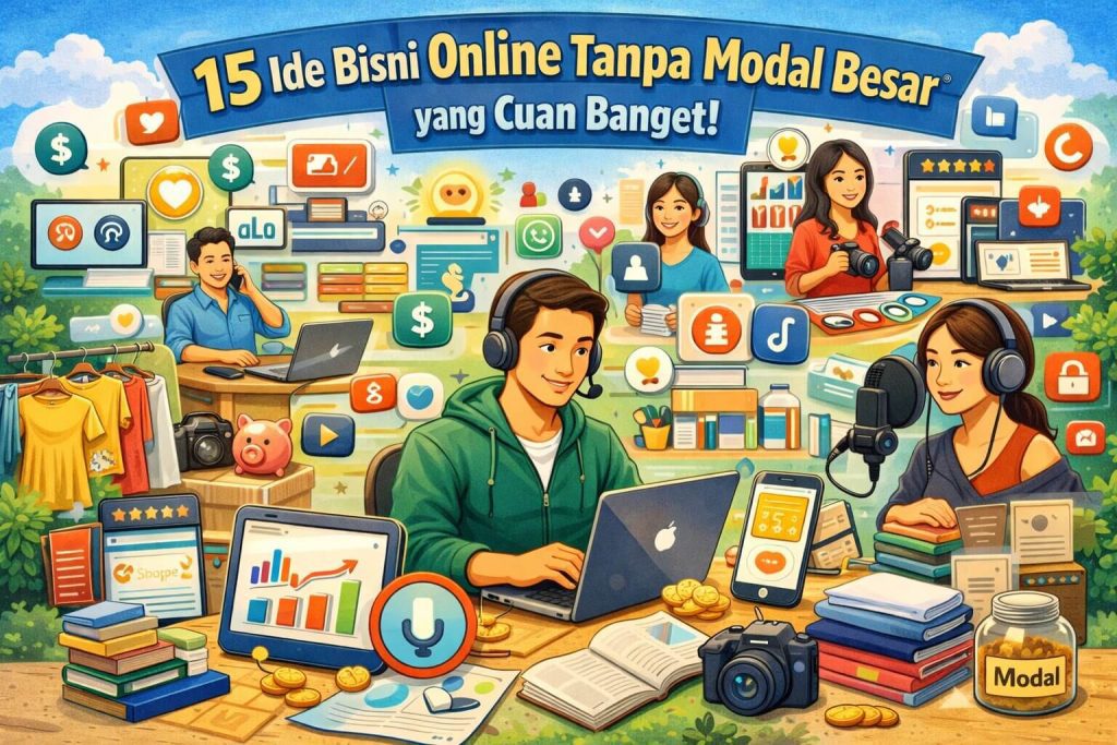 15 Ide Bisnis Online Tanpa Modal Besar yang Cuan Banget!